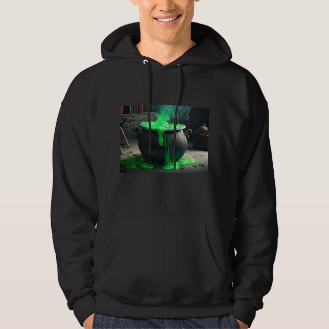 Veste À Capuche Halloween en cauldron de sorcière bouillonnante (Devant)