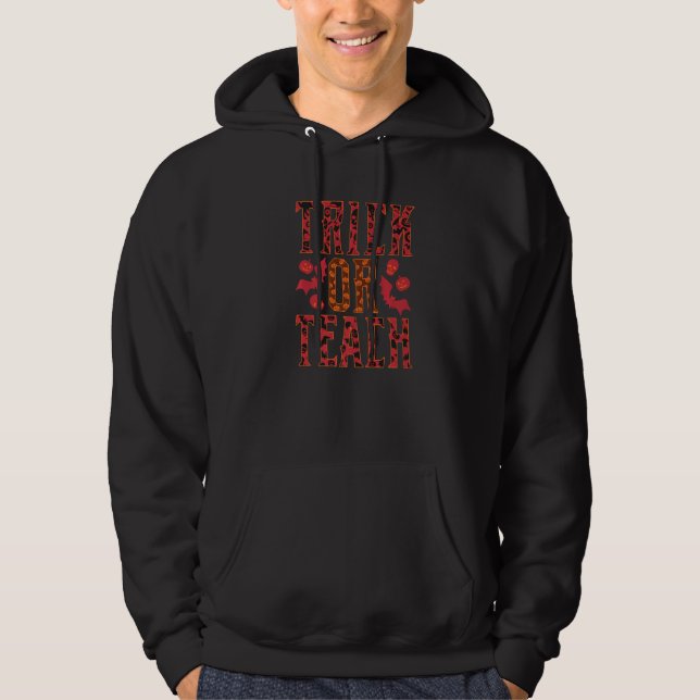 Veste À Capuche Halloween Enseignant Tri Ou Enseigner (Devant)