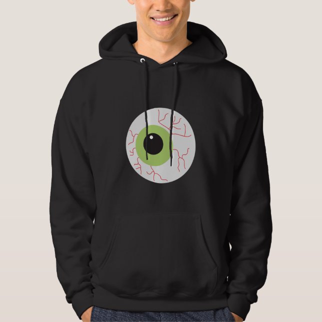 Veste À Capuche Halloween Eyeball effrayant (Devant)