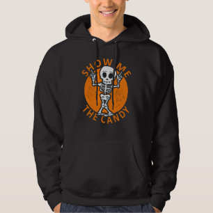 Veste À Capuche Halloween Me Montrez-Moi Le Squelette Candy