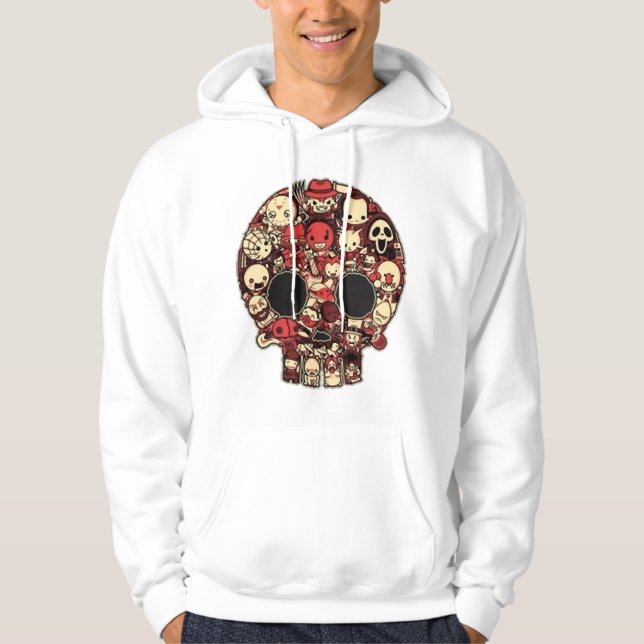 Veste À Capuche Halloween sanglant (Devant)