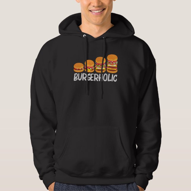 Veste À Capuche Hamburger cool Pour Hommes Femmes Cheeseburger Fas (Devant)