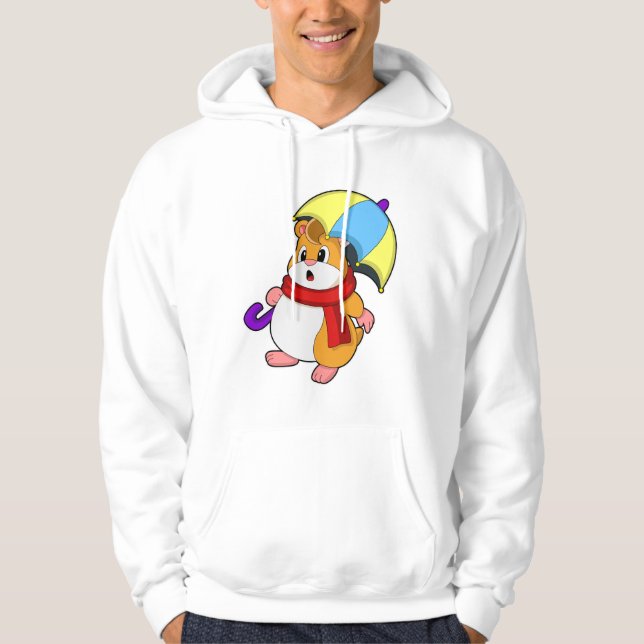 Veste À Capuche Hamster à la pluie avec parapluie (Devant)