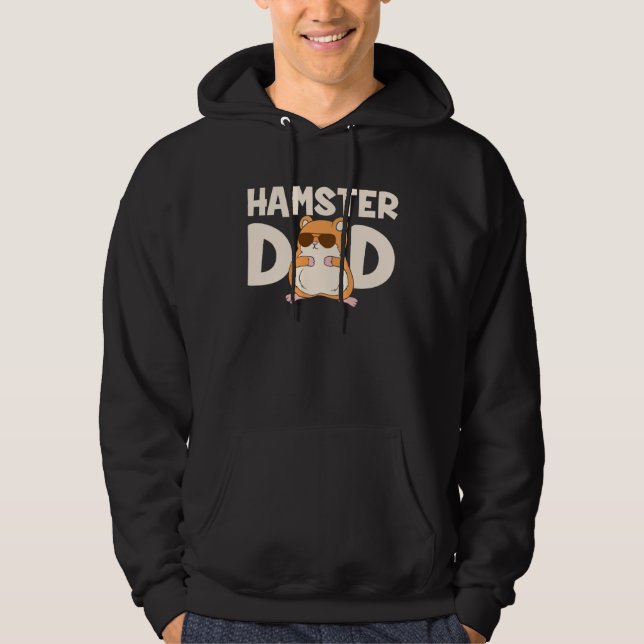 Veste À Capuche Hamster Dad  Hamster  Father Men (Devant)