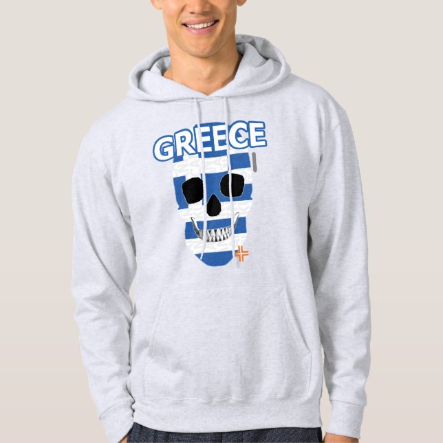 Veste À Capuche HANDSKULL Grèce Sweatshirt à capuchon B2 (Devant)