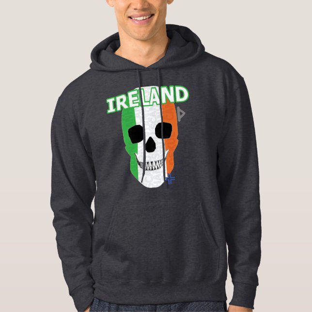 Veste À Capuche HANDSKULL Irlande Sweatshirt à capuchon B2 (Devant)