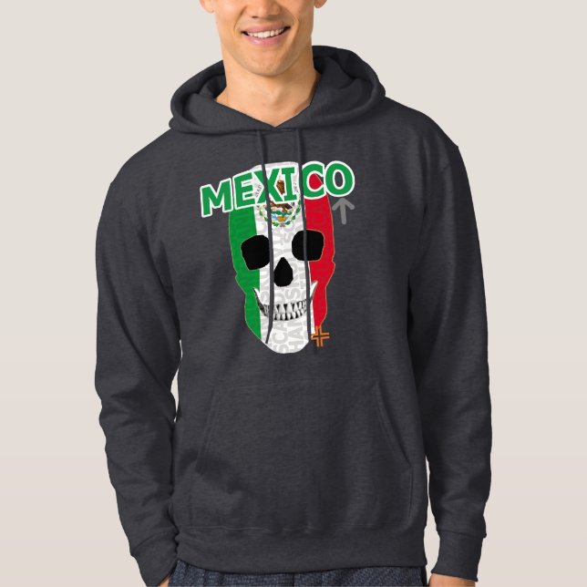 Veste À Capuche HANDSKULL Mexique Sweatshirt à capuchon B2 (Devant)