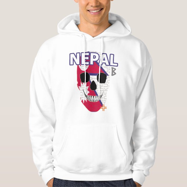 Veste À Capuche HANDSKULL Nepal Sweatshirt à capuchon B2 (Devant)