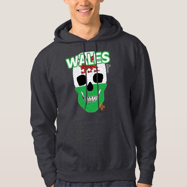Veste À Capuche HANDSKULL Pays de Galles à capuchon Sweatshirt B2 (Devant)