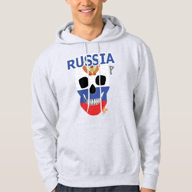 Veste À Capuche HANDSKULL Sweatshirt à capuchon russe B2 (Devant)
