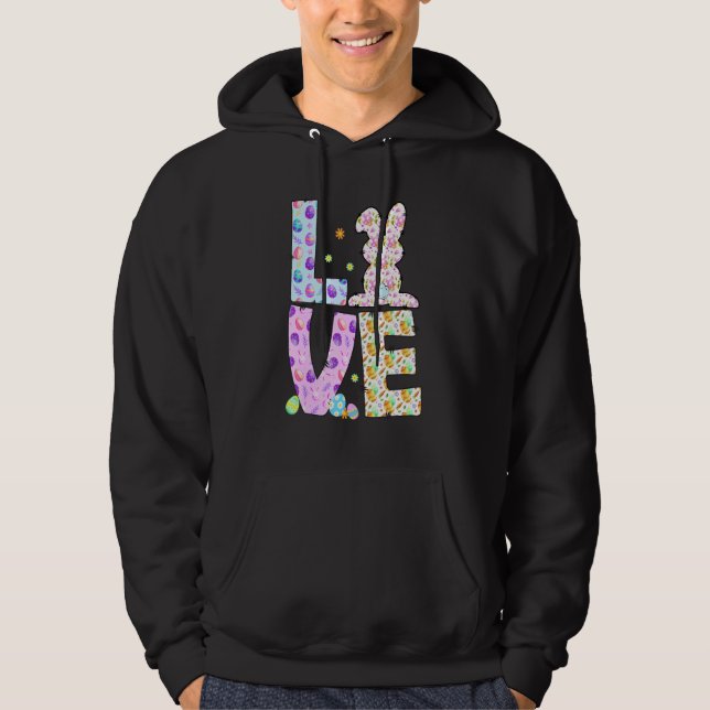 Veste À Capuche Happer Easer Love Bunny Eggs Hunter Easter Girls (Devant)