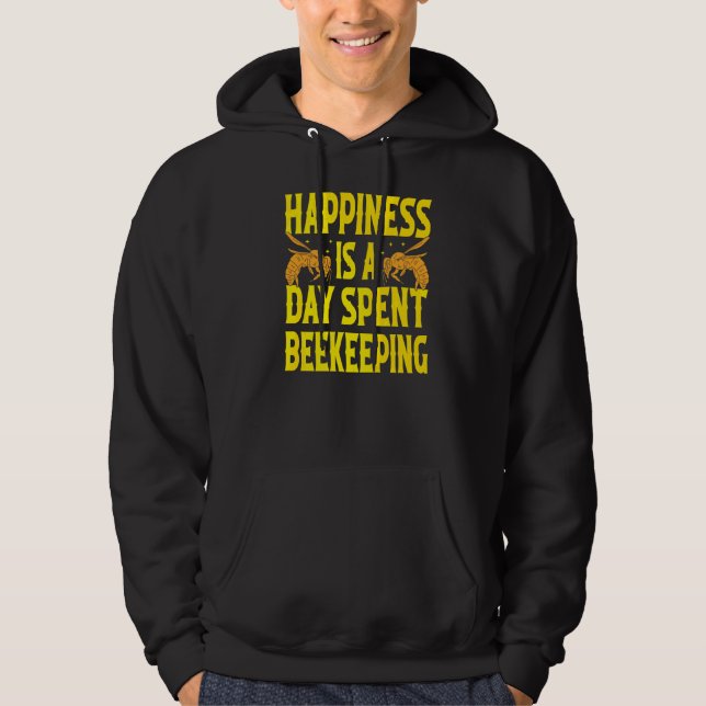 Veste À Capuche Happy Beekeeper Bee Keeping Life Honey Extraction (Devant)