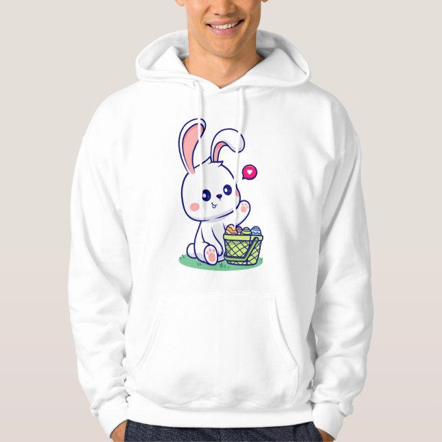 Veste À Capuche Happy Easter Bunny collection 3 (Devant)
