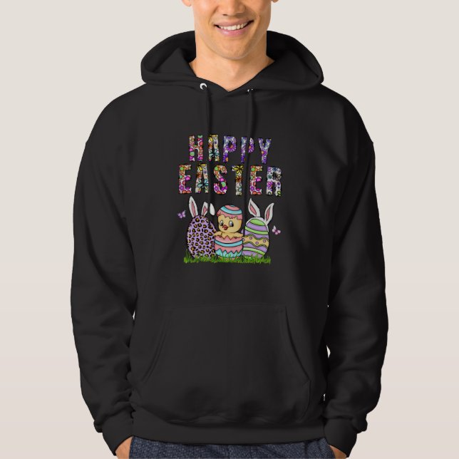 Veste À Capuche Happy Easter Bunny Rabbit Face  Easter Day Women G (Devant)