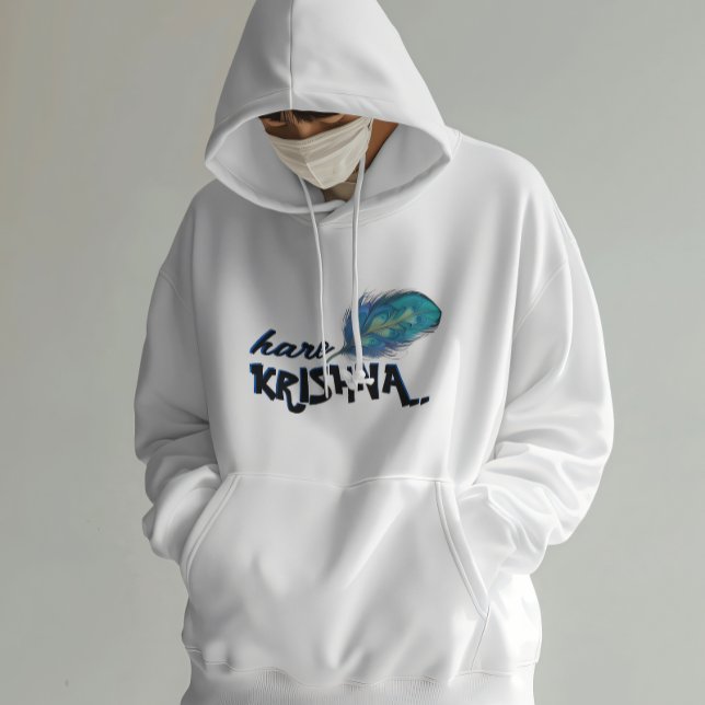 Veste À Capuche "Hare Krishna" Peacock Feather Hindu (Créateur téléchargé)