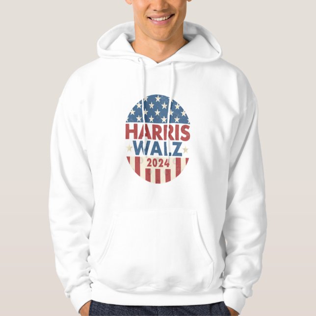 VESTE À CAPUCHE HARRIS WALZ 24 DÉMOCRATIE 2024 (Devant)
