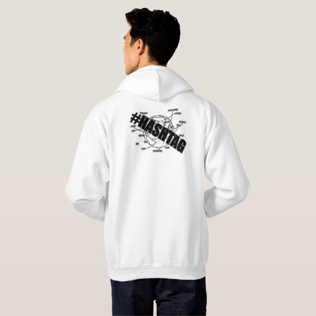 VESTE À CAPUCHE HASHTAG (Dos entier)