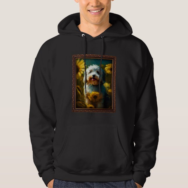 Veste À Capuche Havanese Painting Sunflower Flower Mom Women Flora (Devant)