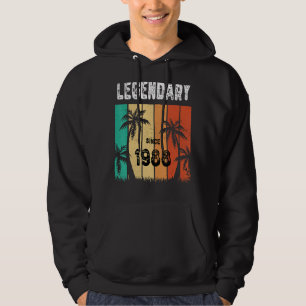 Veste À Capuche Hawaii légendaire 1988 34e anniversaire Été Pour 3