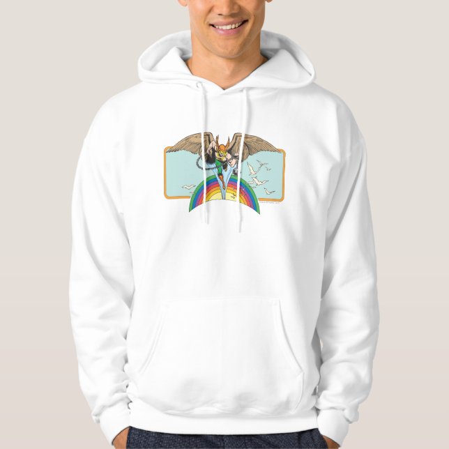 Veste À Capuche Hawkman survole le ciel (Devant)