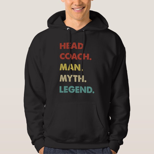 Veste À Capuche Head Coach Man Myth Legend  1 (Devant)