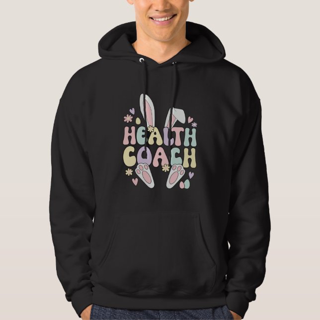 Veste À Capuche Health Coach Easter Bunny Health Coaching Easter D (Devant)
