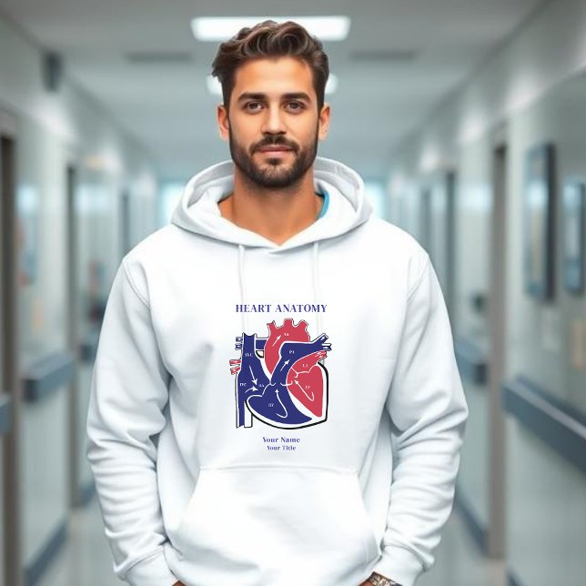 Veste À Capuche Heart Anatomy (Heart Anatomy Personalized Hoodie)