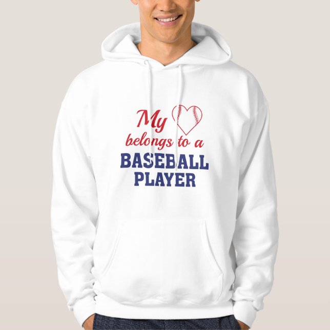 Veste À Capuche Heart Belongs Baseball (Devant)