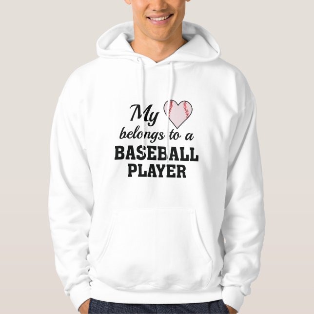 Veste À Capuche Heart Belongs Baseball (Devant)