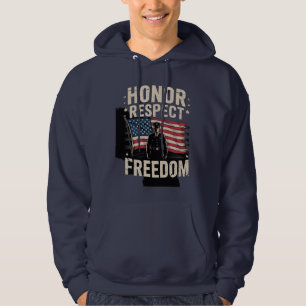 Veste À Capuche Héros Héros Vétérinaire Jour Conception patriotiqu