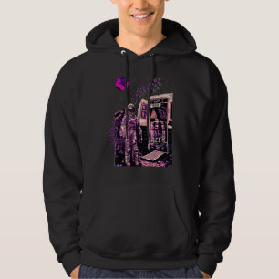 Veste À Capuche Heureuse Heure Spatiale d'Astronaute Bière Occuper