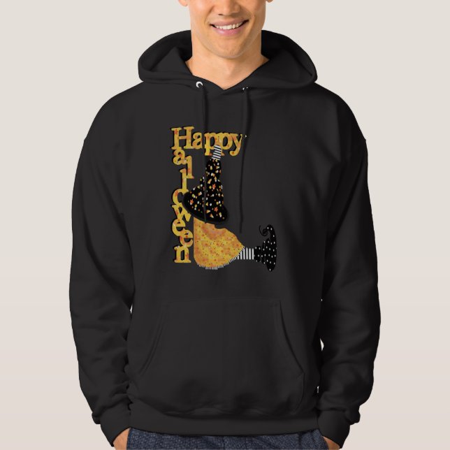 Veste À Capuche Heureuse sorcière d'Halloween (Devant)