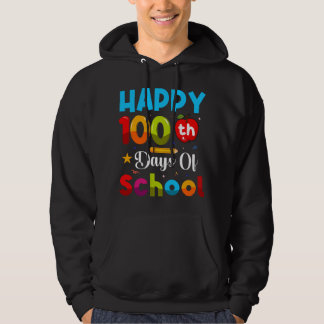 Veste À Capuche heureux 100 jours d'école plus intelligent