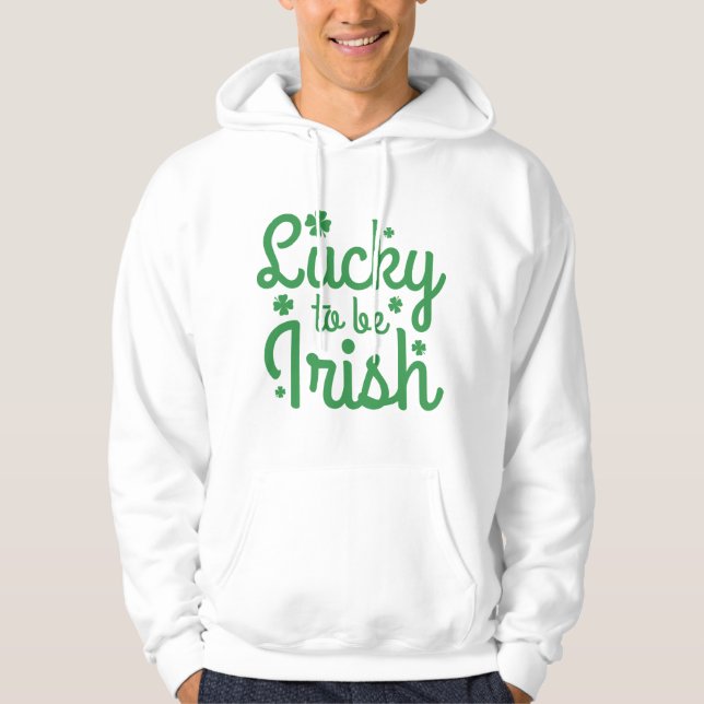 Veste À Capuche Heureux D'Être Irlandais (Devant)