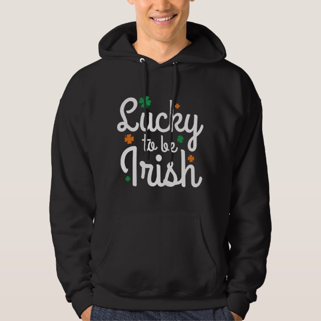 Veste À Capuche Heureux D'Être Irlandais (Devant)