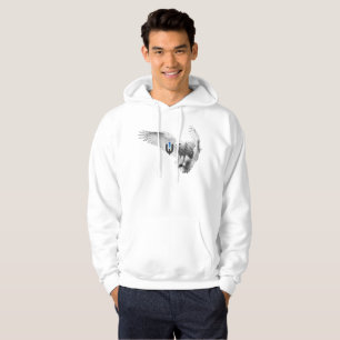 Veste À Capuche Hibou blanc