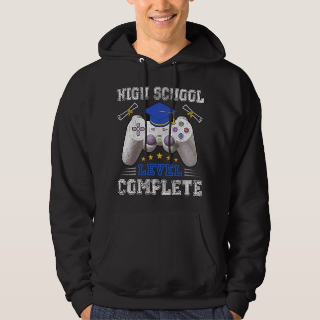 Veste À Capuche High School Level Complete Class Of 2021 Graduatio (Devant)
