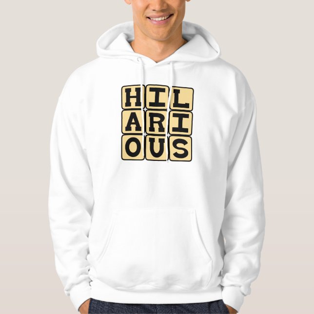 Veste À Capuche Hilarant, j'ai trop ri (Devant)