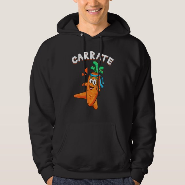 Veste À Capuche Hilarié Veggie Vegetable Pun Carrate Karate Carr (Devant)