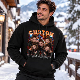 Veste À Capuche Hip Hop de photo personnalisée