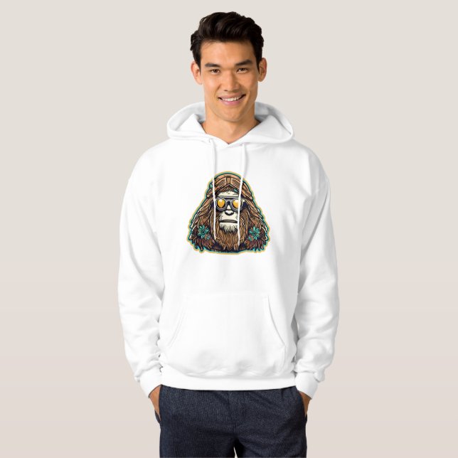 Veste À Capuche Hippie Sasquatch (Devant entier)