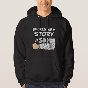 Veste À Capuche Histoire de bras cassé 10 $ Blessure à la main Chi