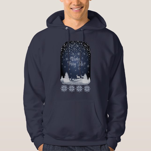 Veste À Capuche Histoire de fées de vacances d'hiver Fantastique F (Devant)