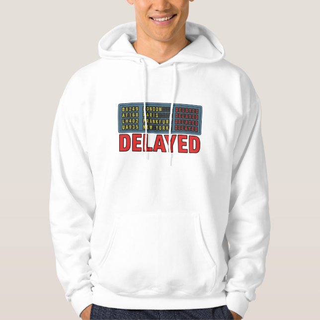 Veste À Capuche Histoire de ma vie, voyage retardé (Devant)