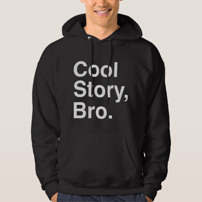 Veste À Capuche Histoire fraîche Bro, foncé (Devant)