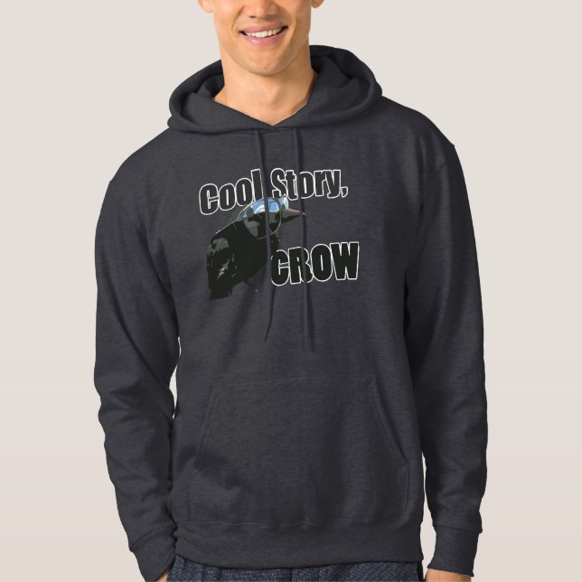 Veste À Capuche Histoire fraîche, corneille (Devant)