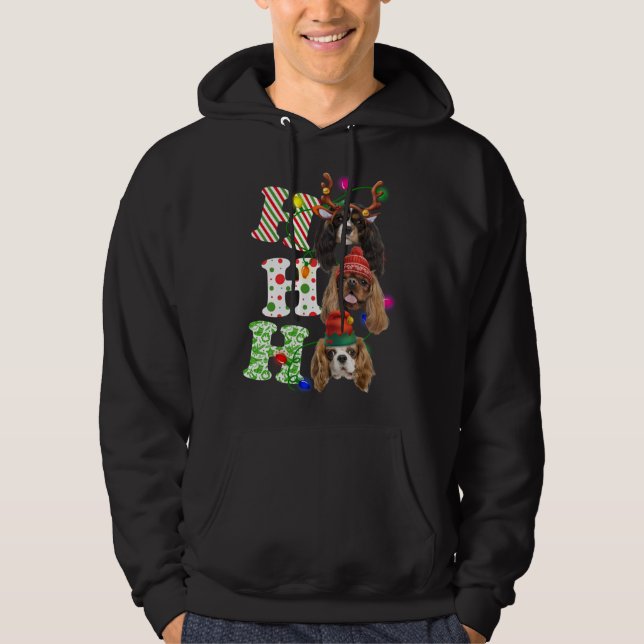 Veste À Capuche Ho Ho Ho Cavalier Roi Charles Espagnol Maître Chri (Devant)