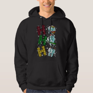 Veste À Capuche Ho Ho Ho Dents Père Noël Dentist Dental Noël laid