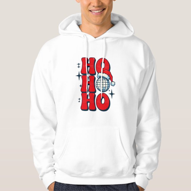Veste À Capuche Ho ho ho joyeux noël (Devant)