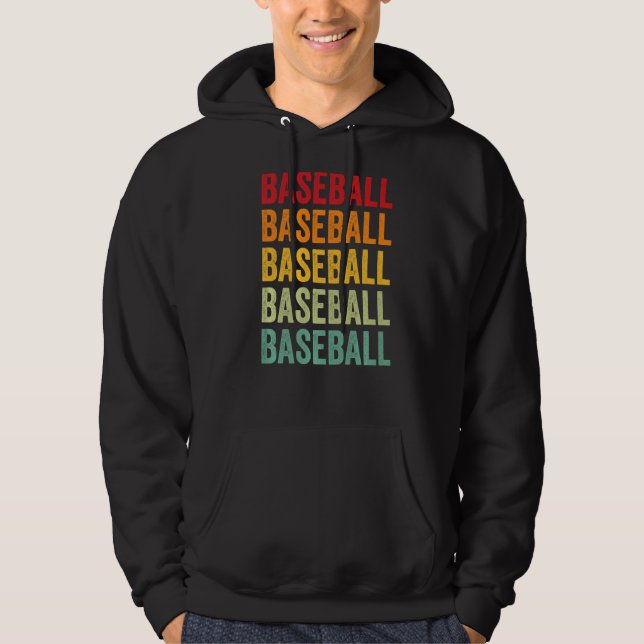 Veste À Capuche Hobbyiste de baseball Rainbow (Devant)